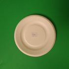 Disposable Sugarcane Pulp Paper lace plate, 7 inch Bagasse round lace plate, P002